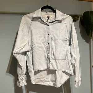 LNA High-Low Chambray Shirt